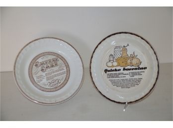 (#112) Royal China USA Quiche Lorraine Pie And Cheesecake Plate (2)