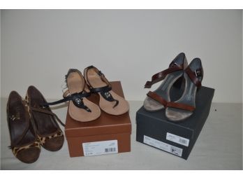(#156) Coach Sandals Size 6.5, Leather Spain Shoe Size 6.5, Ralph Lauren Size 6.5/7