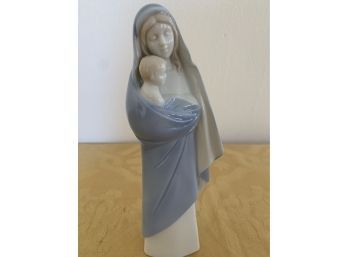 (#8) Sanmyro Japan Mother And Child Porcelain Figurine 8'H