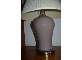 Ceramic Plum Table Lamp  27'H
