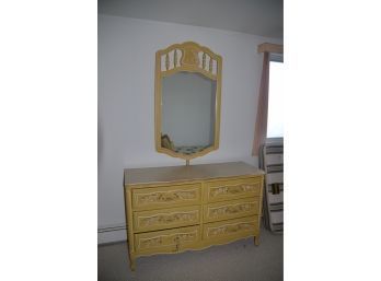 Vintage Thomasville Dresser And Mirror Formica Top