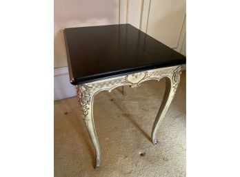 (#6) High End Quality French Provincial Mahogany Top End Side Accent Table