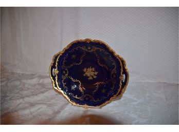 (#54) Antique Echt Kobalt German Porcelain Bowl 9.5'