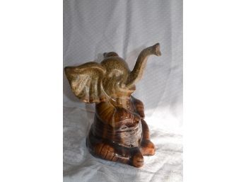 (#93) Apropos Ceramic Elephant Statue Figurine 10' Trunk Up Good Luck