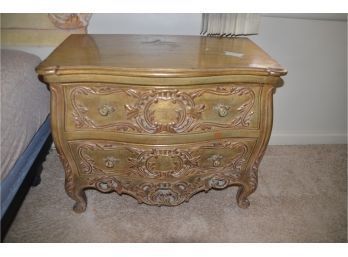 Vintage French Provincial 2 Drawer Night Stand