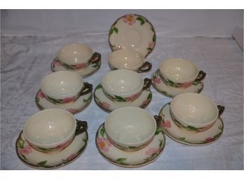 (#40C) Francisan Desert Rose Cup And Saucer (8) Staffordshire England