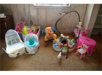Assortment Of Baby Items And Toys