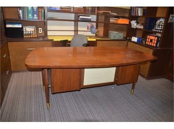Mid Century Post Modern Home Office Desk - Will Need To Be Disassemble