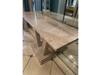 (#2) Marble Entrance Console Table Very Heavy
