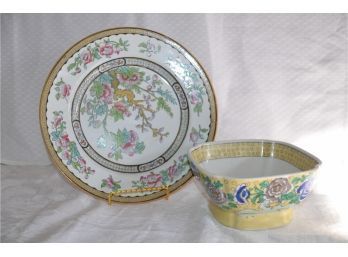 (#85) Asian Bowl, Hong Kong Porcelain Plate