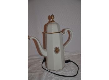 (#56) Vintage Ernest Sohn Creations Tall Porcelain Electric Coffee Percolator