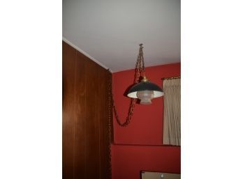 Vintage Electric Plug-in Hanging Light Fixture