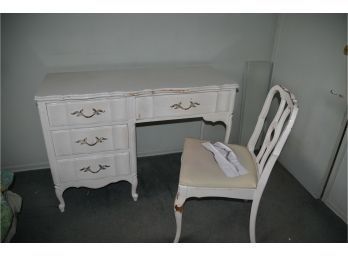 Vintage French Provincial Desk And Chair