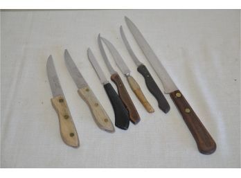 (#93) Assortment Of Knifes, Excel Cutlery Steak Knife (2)