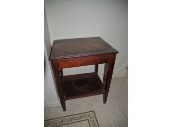 Side Accent Wood End Table - Needs TLC