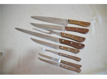 (#90) Roger Stainless Steel Japan Knife Set