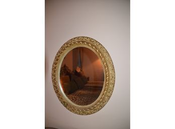 Oval Mirror Plastic Frame