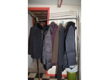 (#166) Rack Of Women Coats And Jackets 7 Items
