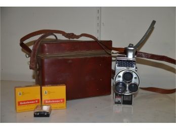 (#159) Dejur Electra Vintage Movie Camera With Case