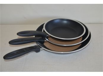 (#100) Tools Of The Trade Frying Pans (3) New