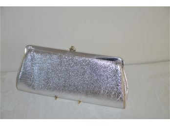Silver Clutch Evening Handbag