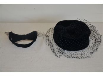 (#126) Vintage Black Onion Velvet Hats