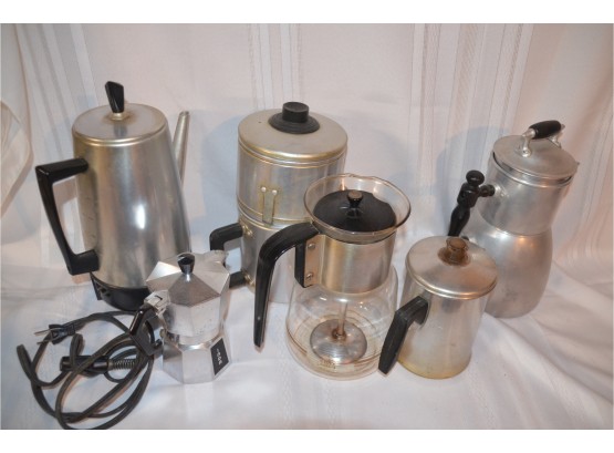 (#9) Assortment Of Vintage Coffee Pots