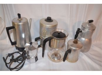 (#9) Assortment Of Vintage Coffee Pots