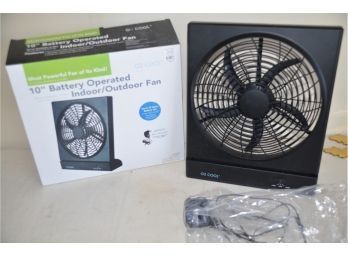 (#134) Battery And AC Adaptor Operated 10' Indoor Outdoor Fan