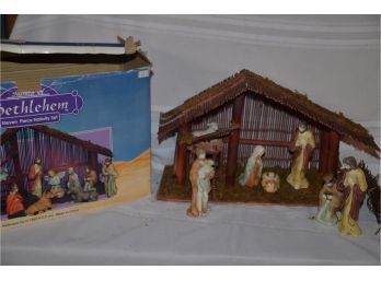 (#113) Bethlehem Nativity With Stable - Not Complete