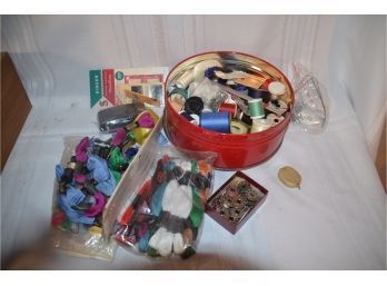 (#30) Sewing Notions Threads , Needles, Buttons,