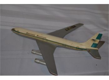 (#90) Vintage Plastic Aerolinas Plane Missing Engine One Side