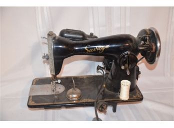 (#29) Antique Savage Model 20 Sewing Machine Universal Motor - Not Tested