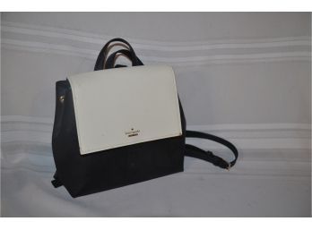 (#134) Kate Spade Black And White Backpack