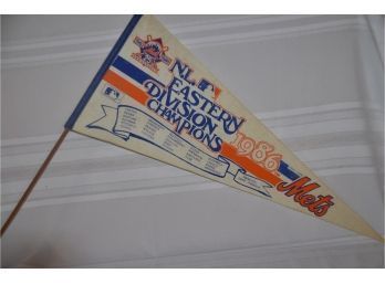(#55) Mets 1986 Eastern Division Champions Banner