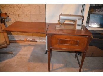 (#31) Kenmore Electric Rotary Sewing Machine In Cabinet - Not Tested