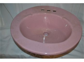 NEW In Box Vintage Champagne Pink Kohler Sink With Template