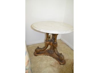 Side Accent Marble Top And Base