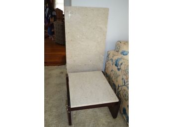 Granite Top And Matching Side Table