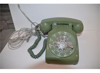 (#5) Rotary Sage Green Phone