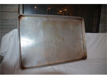 (#37) Large Stainless Steel Serving Tray 26x18