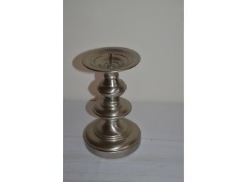 (#79) Pewter Candle Pillar Stand Holder