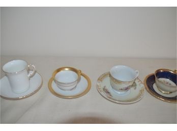 (#159) Bone China Espresso Cup And Saucer Mixed (nasco Occupied Japan, Oakley, R.c. Bavaria, Thomas Ivory)