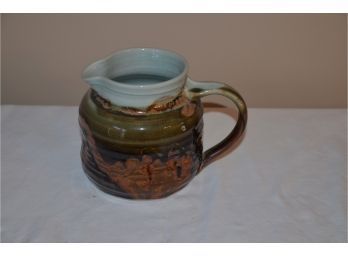 (#9) Pottery Hand Made Water Pitcher 6'H