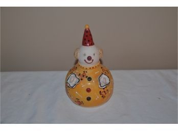 (#44)  Pottery Clown Incense Burner Holder 7'H