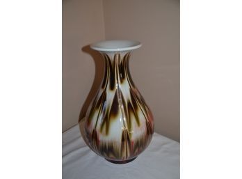 (#65) Ceramic Mid Century Vase 14.5'H