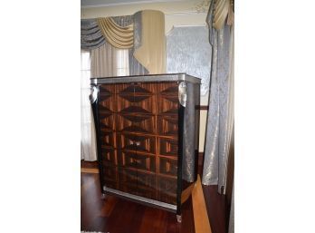 Custom Quality WARDROBE Cabinet Silver Accent Details