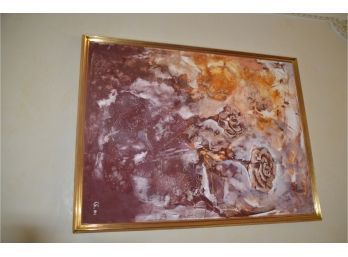 Framed Abstract Art Picture 50x37