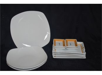 (#95) Sushi Set And Iti Plate And Bowls