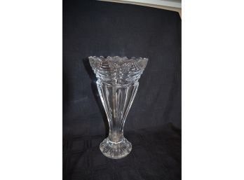 (#86) Crystal Glass Vase 12'H